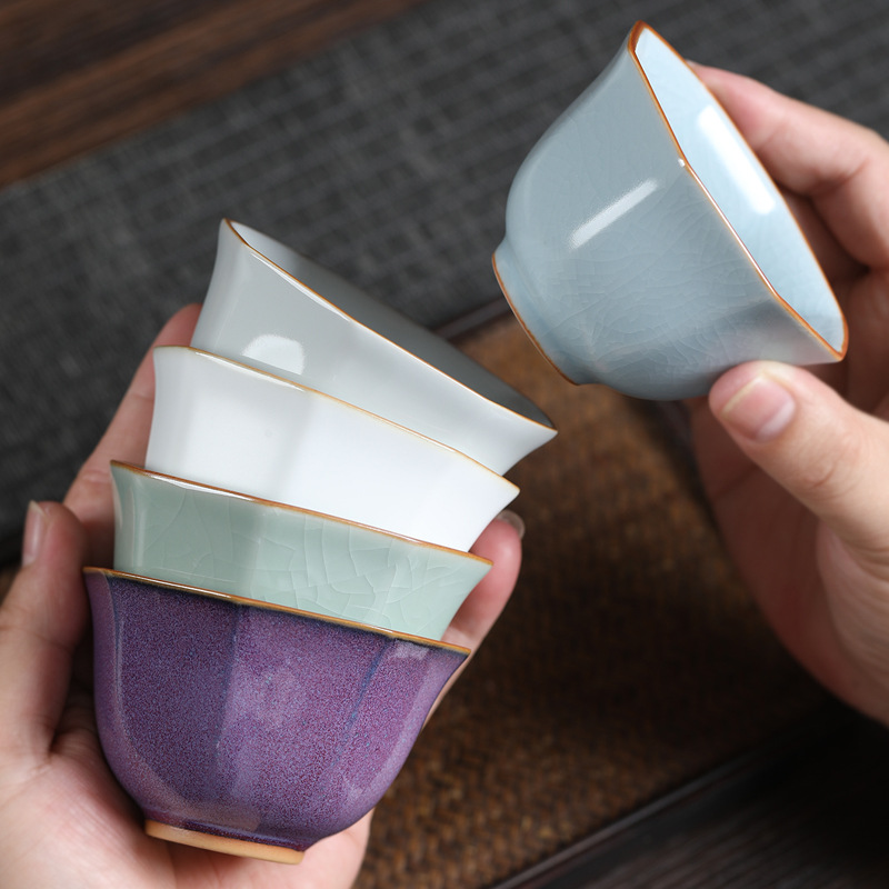 Five Famous Kilns 5 Cups Tea S - Celadon Ceramic Cup recension och pris