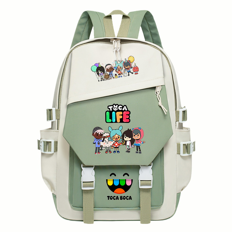 Toca Life World Print Backpack - Korean Girl Lifestyle recension och pris