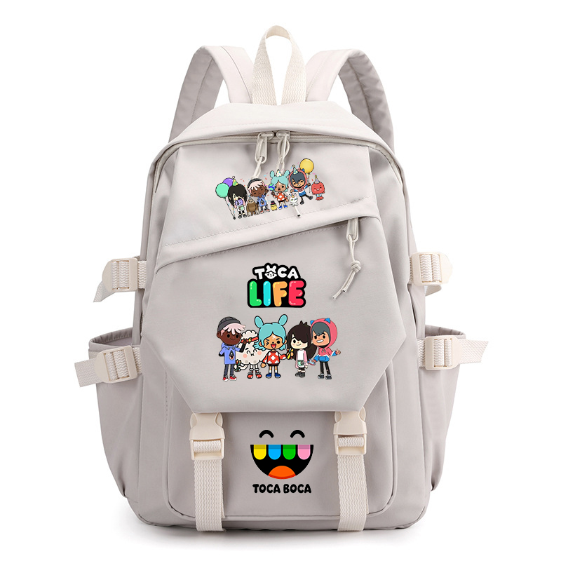 Toca Life World Print Backpack - Korean Girl Lifestyle recension och pris