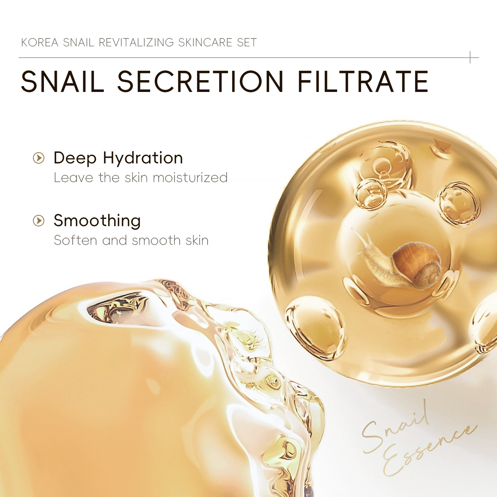 5pcs Boxed Korea Snail Skin Ca - Essence Serum Toner recension och pris
