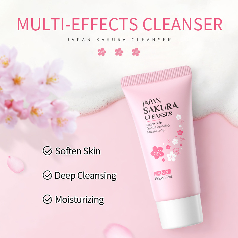 Japan Sakura Facial Cleaner Ko - Korean Skincare Routine recension och pris