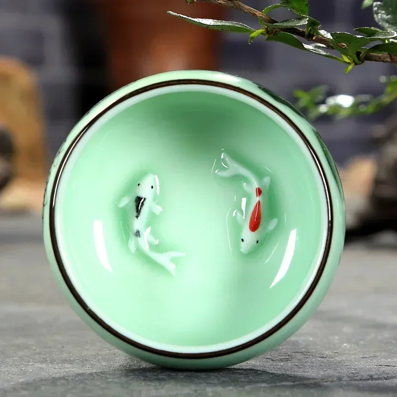 Tea Cup Ceramic  1PC Celadon H - Celadon Ceramic Cup recension och pris