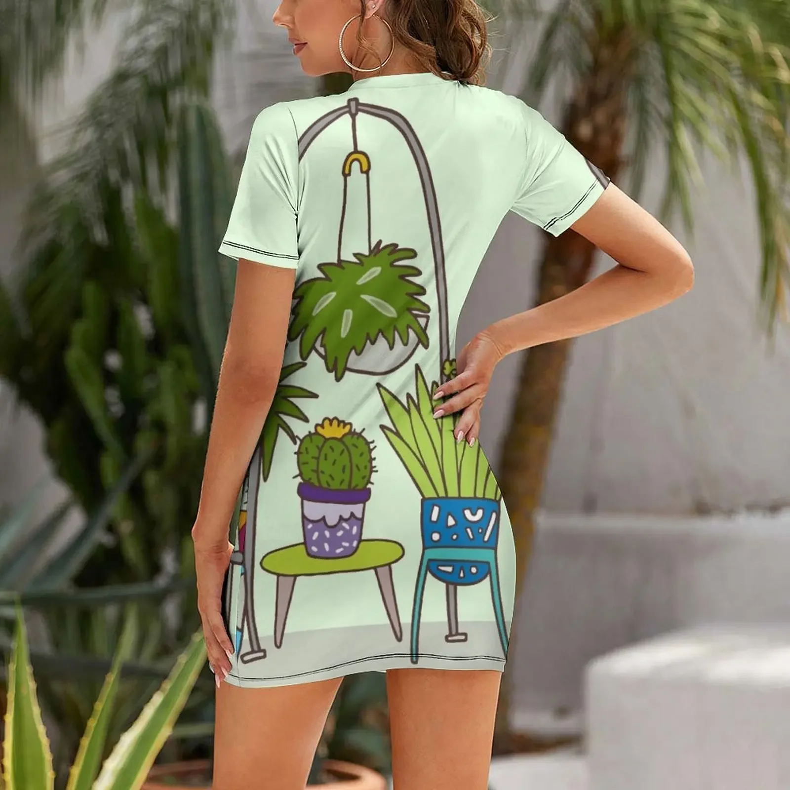 Plant life Short-Sleeved Dress - Korean Girl Lifestyle recension och pris