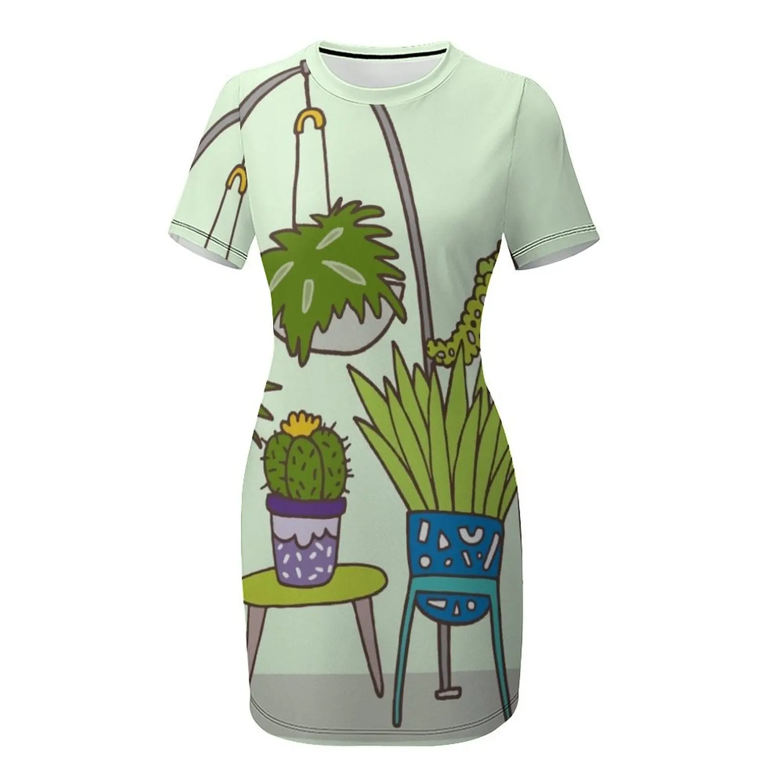 Plant life Short-Sleeved Dress - Korean Girl Lifestyle recension och pris
