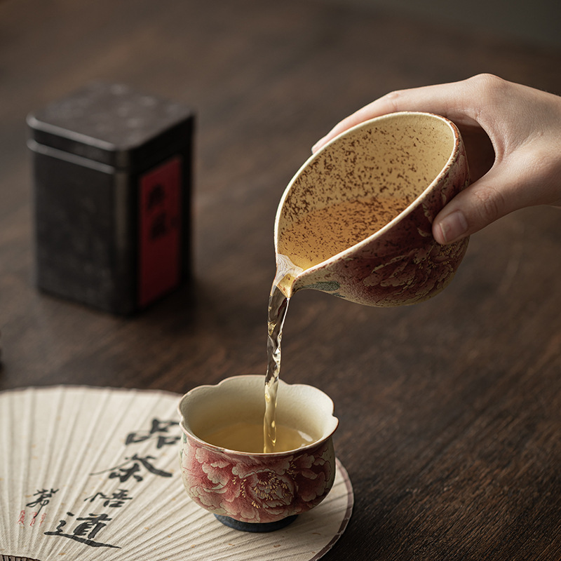 Ceramic Tea Cup Home Teacup Fl - Celadon Ceramic Cup recension och pris