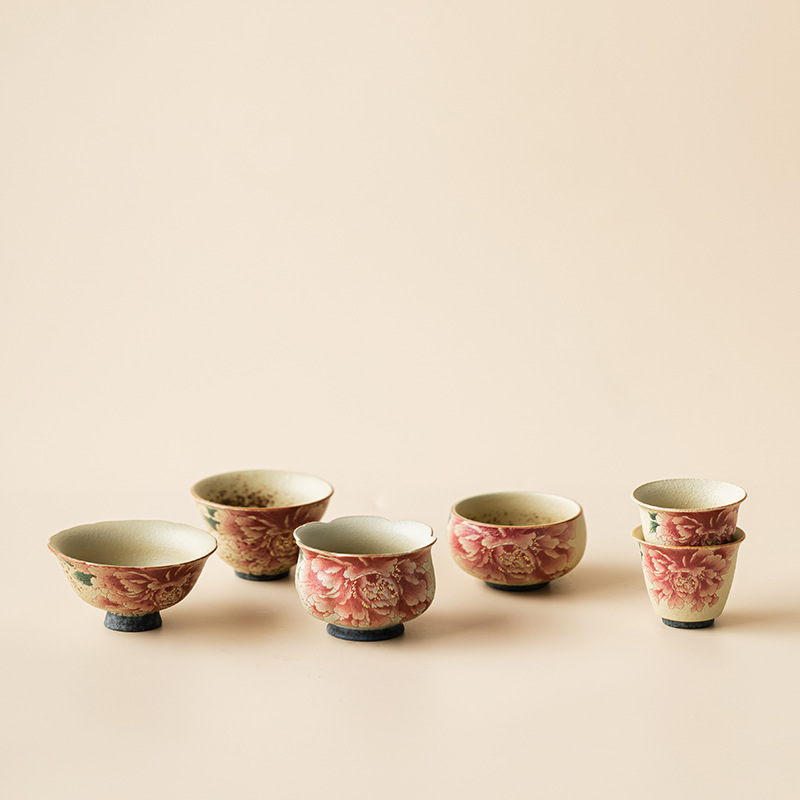 Ceramic Tea Cup Home Teacup Fl - Celadon Ceramic Cup recension och pris
